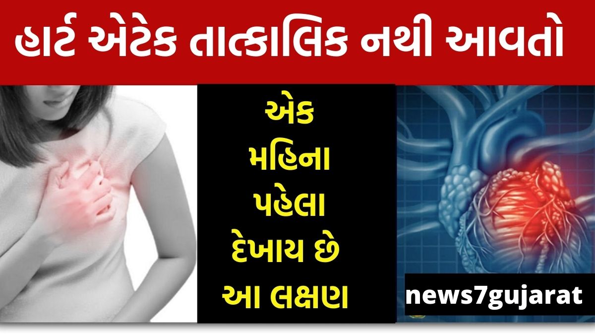 હાર્ટ એટેક આવવાના એક મહિના પહેલા તમારા શરીરમાં આ ખાસ લક્ષણો અનુભાવ છે તો તાત્કાલિક ડોક્ટરને બતાવો