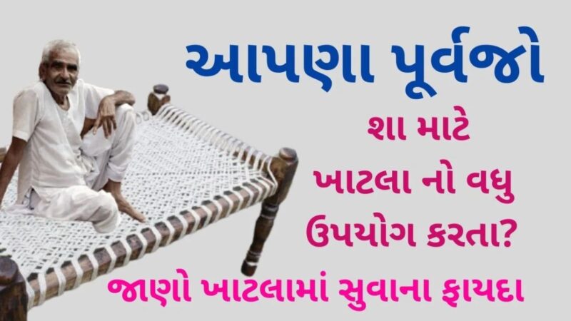 આપણા પૂર્વજો શા માટે ખાટલાનો વધુ ઉપયોગ કરતા, જાણો ખાટલામાં સુવાના ફાયદા